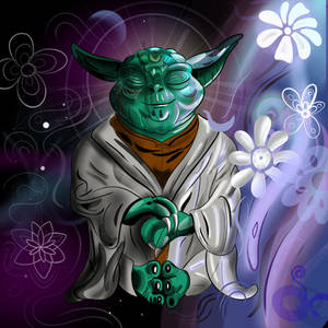 Yoda meditating