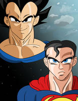 Vegeta vs Superman (Cover)