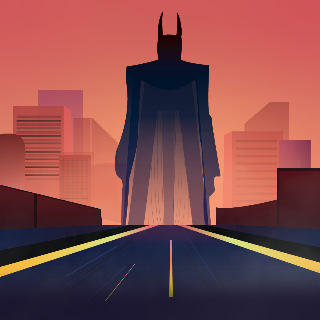 Batman watching over Gotham City by OperationCornDog on DeviantArt