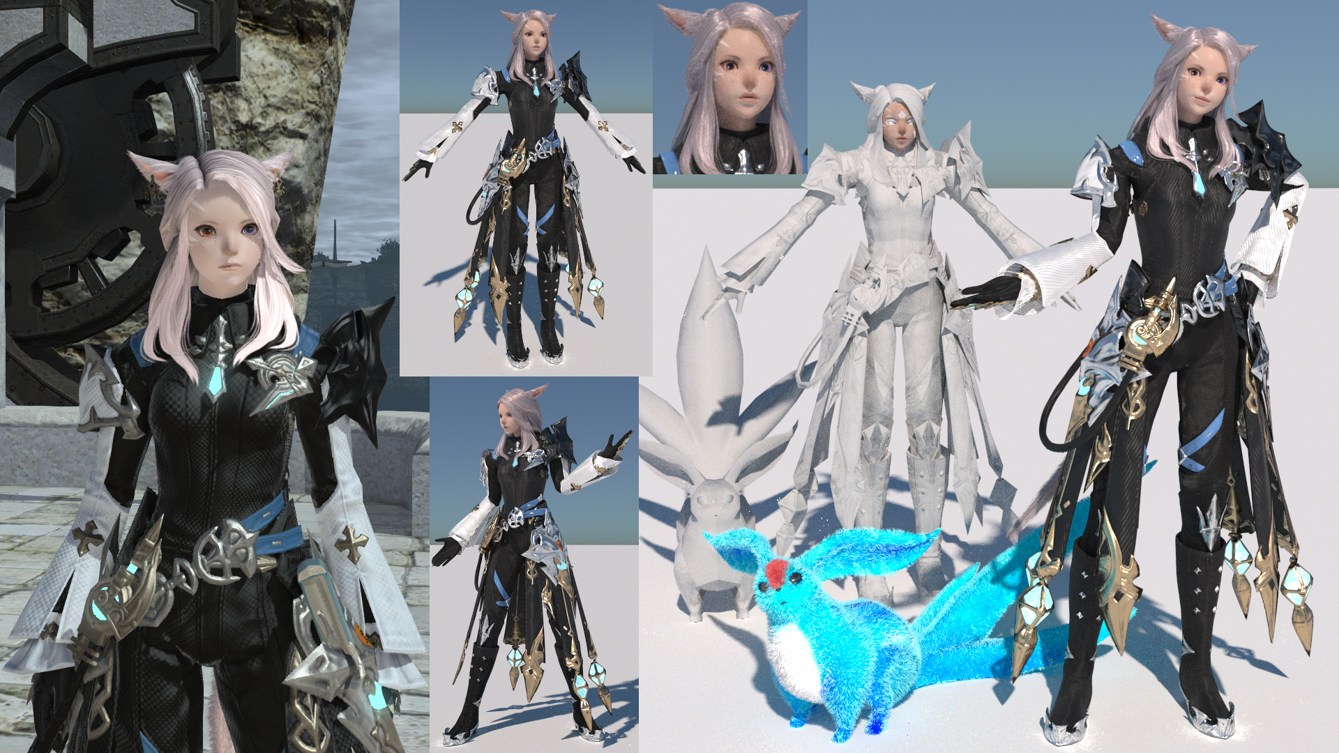 The FF artists are usually very good at making low polygons models look gre...