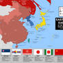 East Asia Map and Flags, Circa 1999
