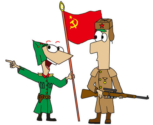 Phineas and ferb---Soviet Red Army Soldiers