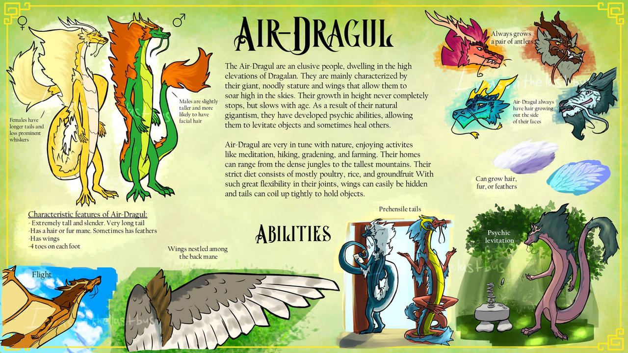 Dragul Character Air-Dragul species sheet by Iwasonthelastbus on DeviantArt