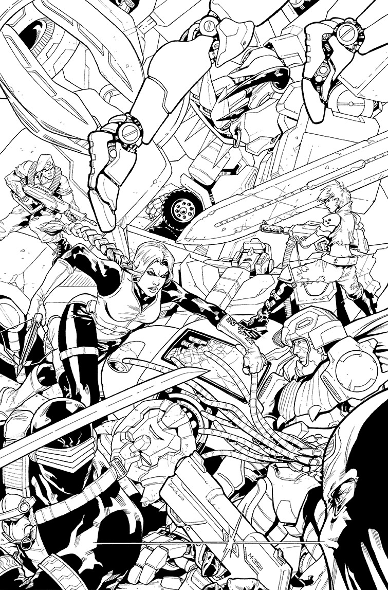 Transformers vs. G.I. Joe Vol.3, Cover, Inks