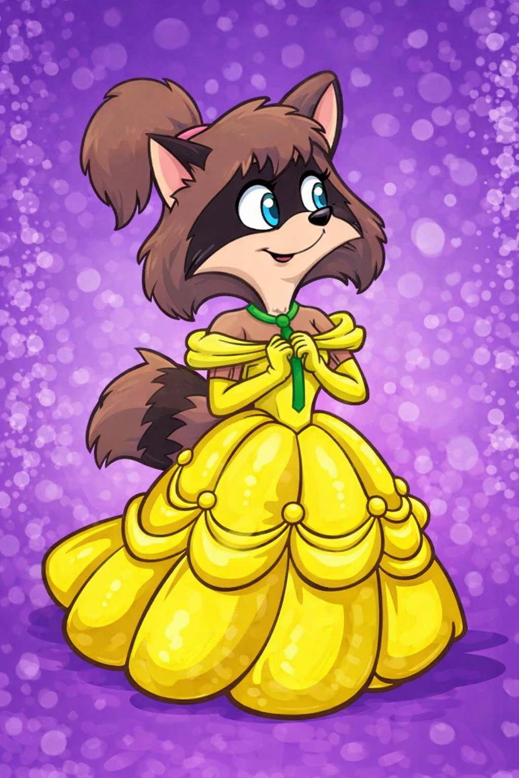 Lisa Racoon Lisa raccoon as belle tho. by Ben10andMixelsJeremy on DeviantArt