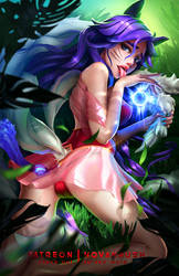 Ahri League of Legends pinup SFW