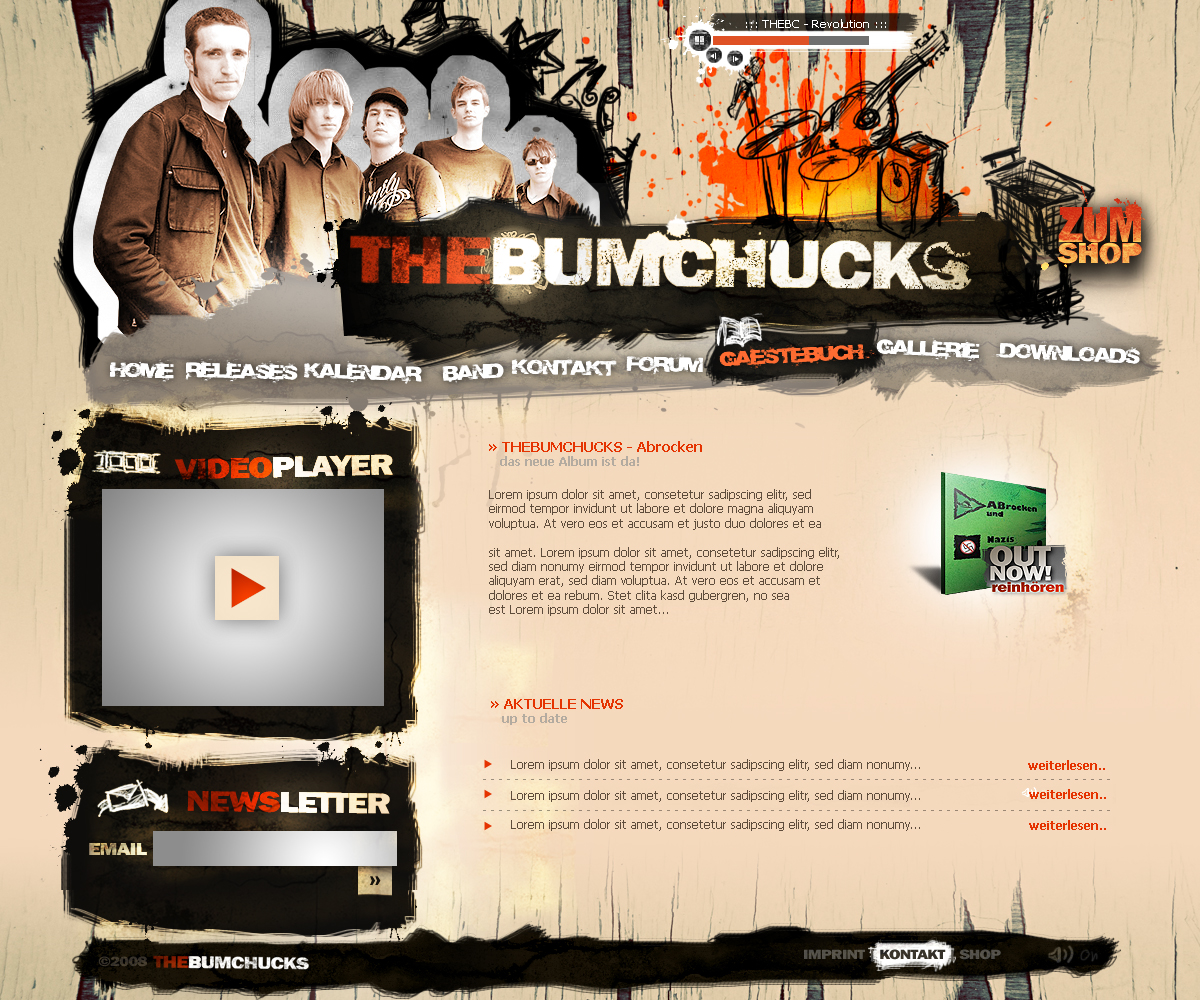 The_bumchucks - band homepage