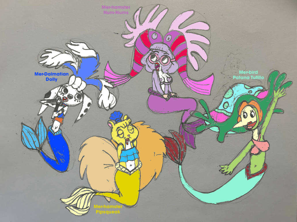 The Centrino Crew in mer-forms (mer-animals) #1 by JDP2020 on DeviantArt