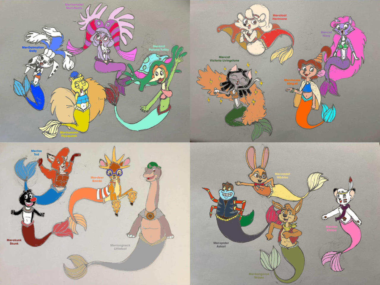 The Centrino Crew's official mer-form designs by JDP2020 on DeviantArt