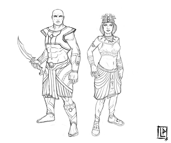 Egyptian characters