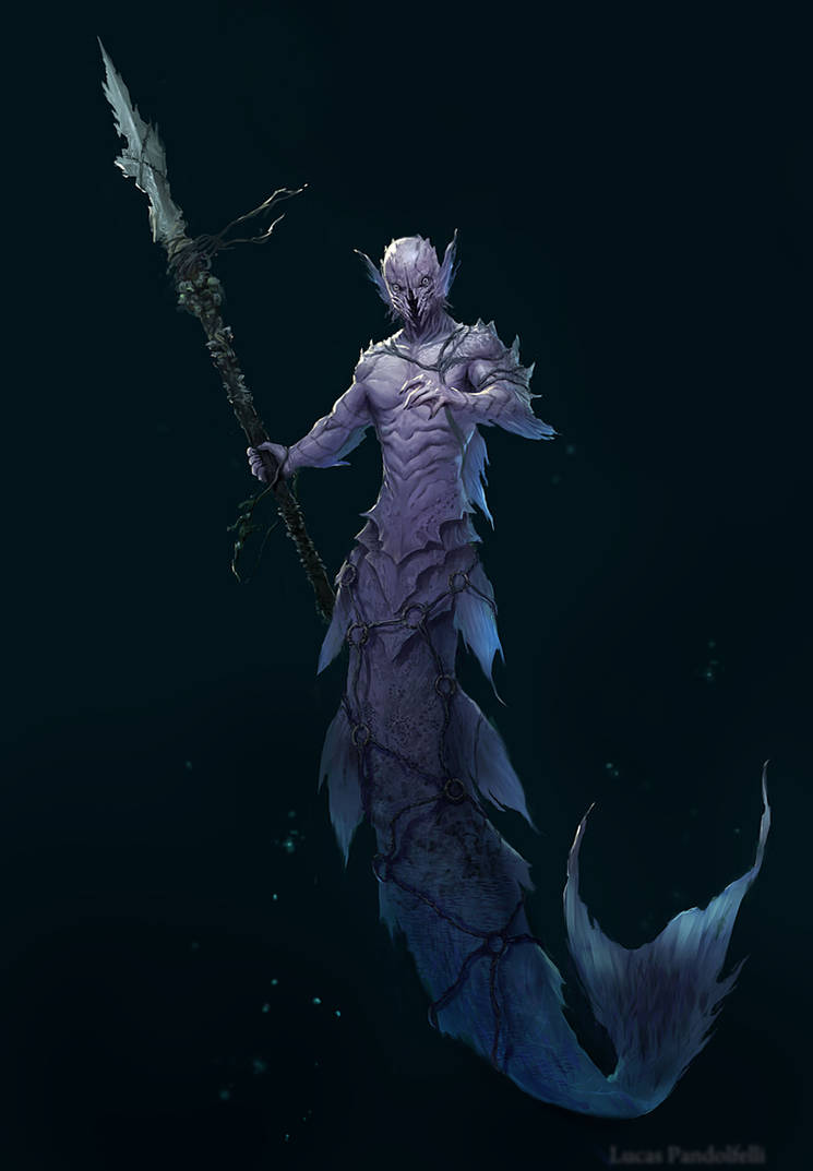 Undersea creature - Merman by Luk999 on DeviantArt