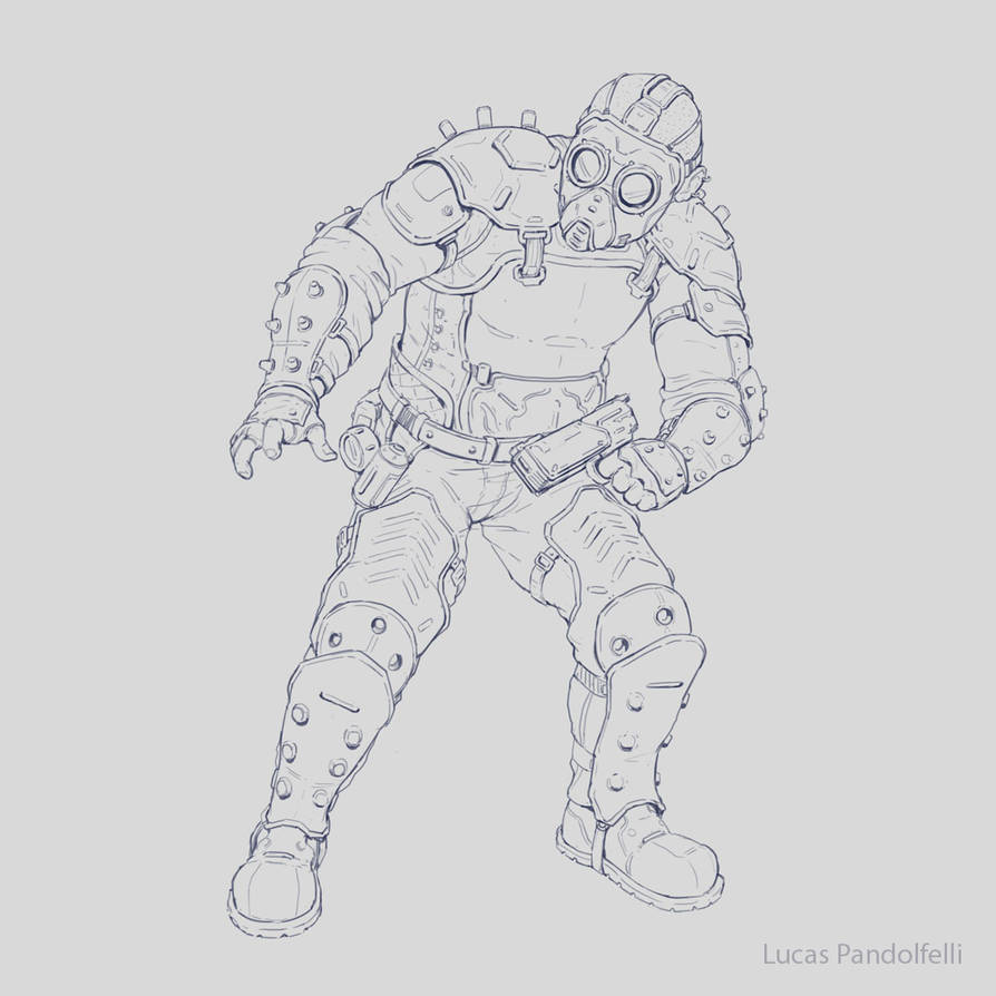 Post-Apocalyptic Character Design Sketch by Luk999 on DeviantArt