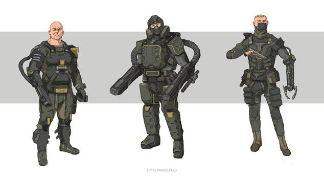 Military Sci fi characters