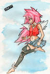 Fan Art watercolor Wendy - Fairy Tail. by Zarst