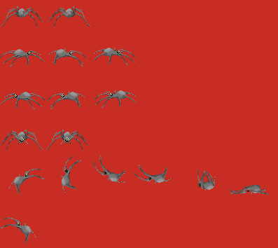 Giant Spider Sprite Sheet