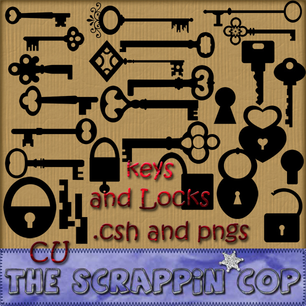 Keys and Locks Custom Shapes by debh945 on DeviantArt