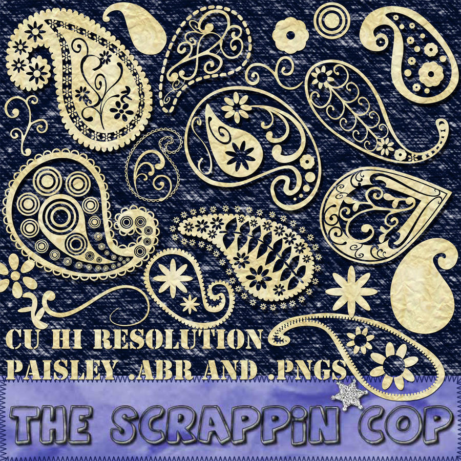 Funky Paisley Brushes