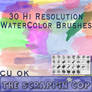 Hi Res Watercolor Brushes