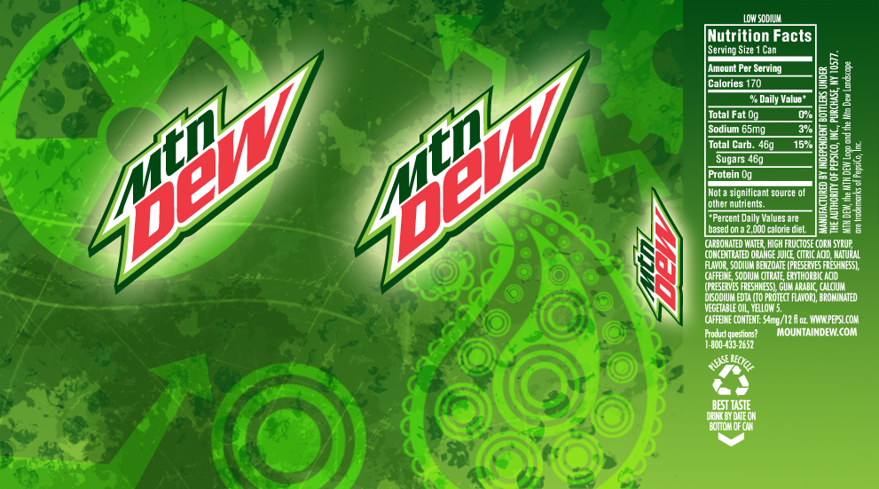 My Mountain Dew Can Design by debh945 on DeviantArt