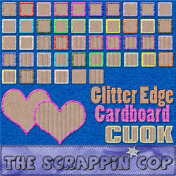 Glittered Edge Cardboard