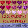 Valentine Foil Layer Styles