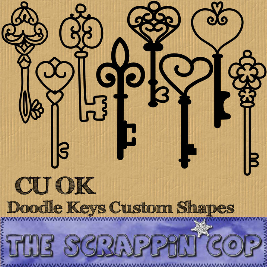 Key Custom Shape Doodled Keys Custom Shapes by debh945 on DeviantArt