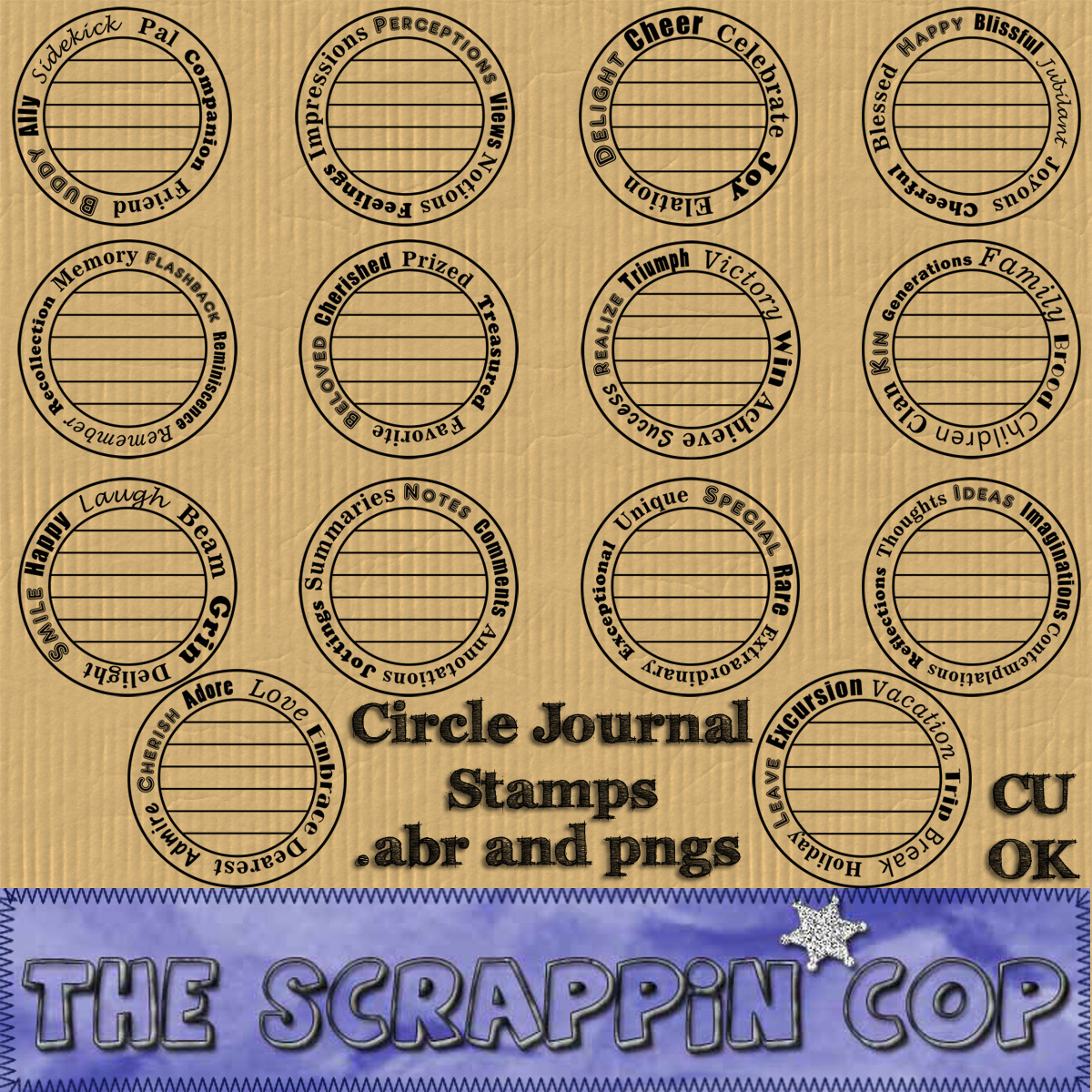 Circle Journal Brushes