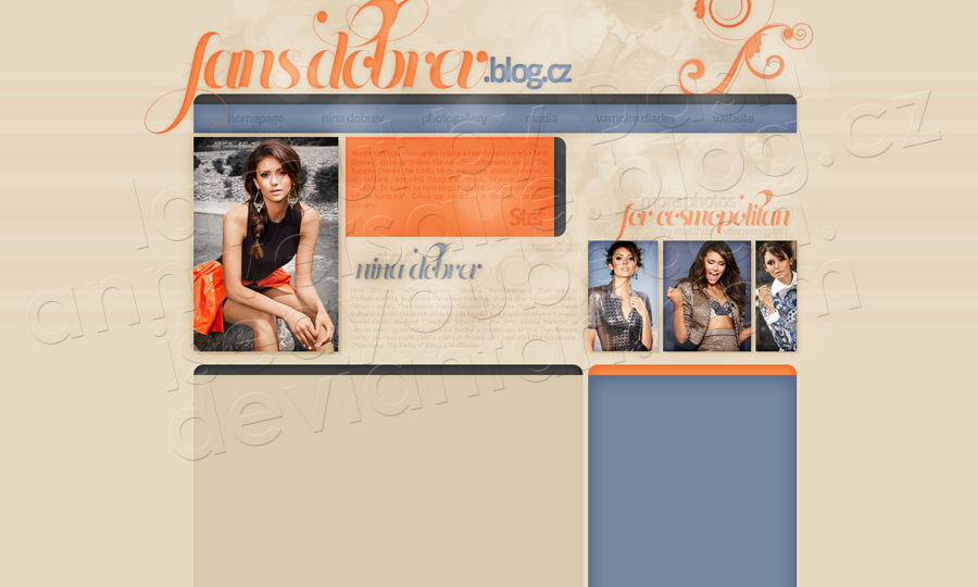 Layout: Nina Dobrev