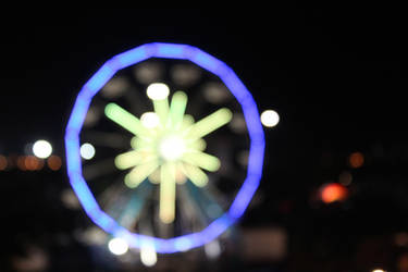 Bokeh of Giant wheel -2