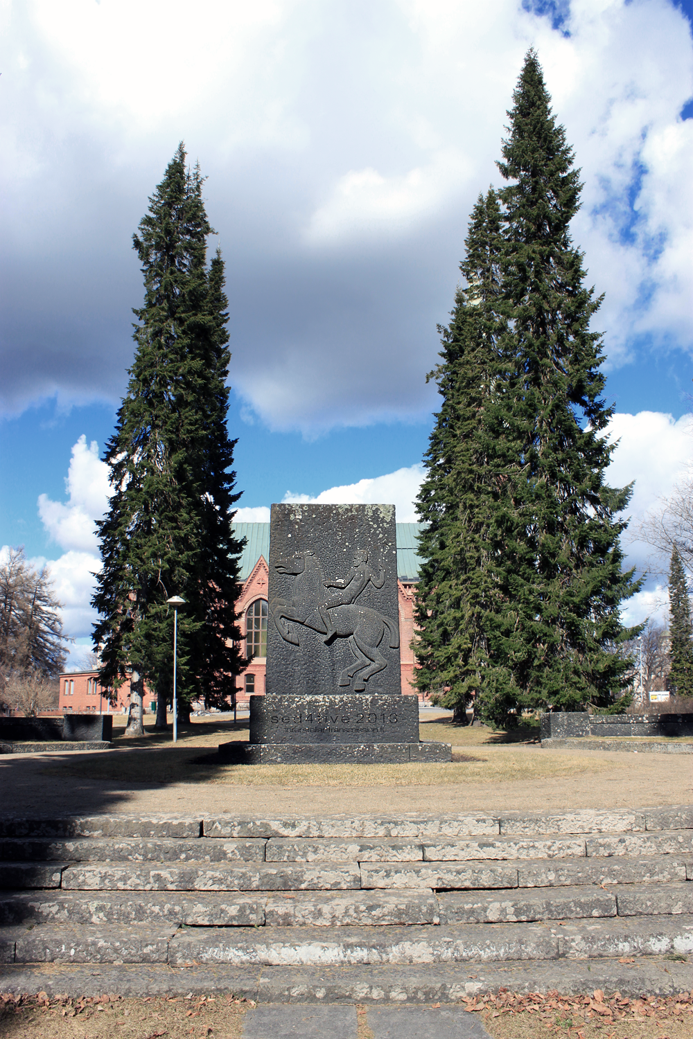 Memorial next to the cathedral