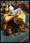 Stuffed roll turkey and brussels sprout by Drac0ntias Stuffed roll turkey and brussels sprout by Drac0ntias