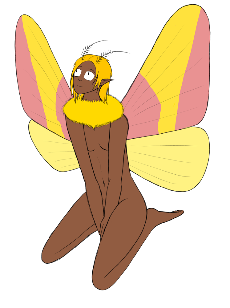 Rosy Maple Moth by wreckingball34 on DeviantArt