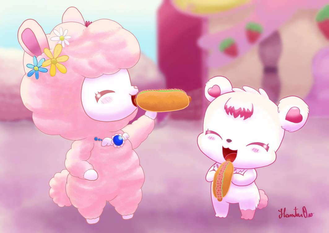 Angela and Labra at Strawberry Cafe by HamtarOso on DeviantArt