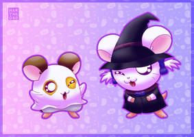 Bijou and Penelope halloween