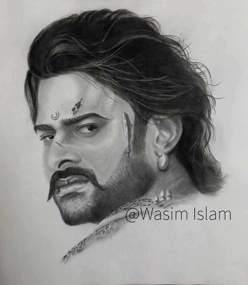 Sketch of Amrendra Baahubali (Prabhas) by Wasim666 on DeviantArt