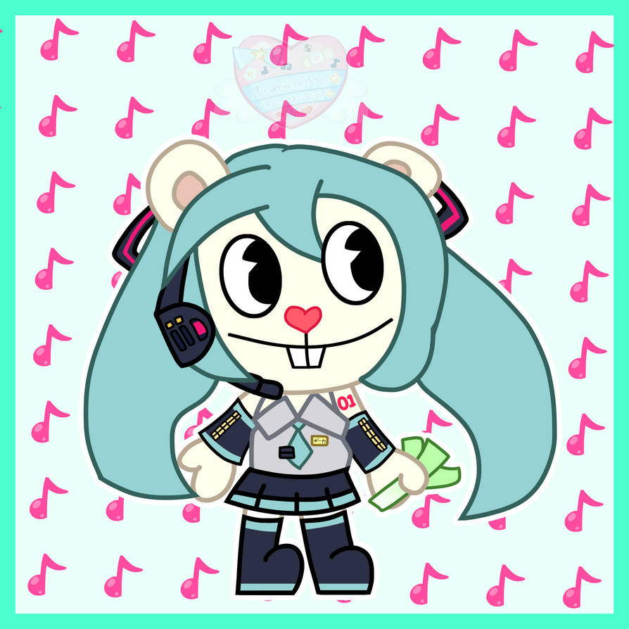 Hatsune Miku in HTF Style by MaddeleineIsHere on DeviantArt