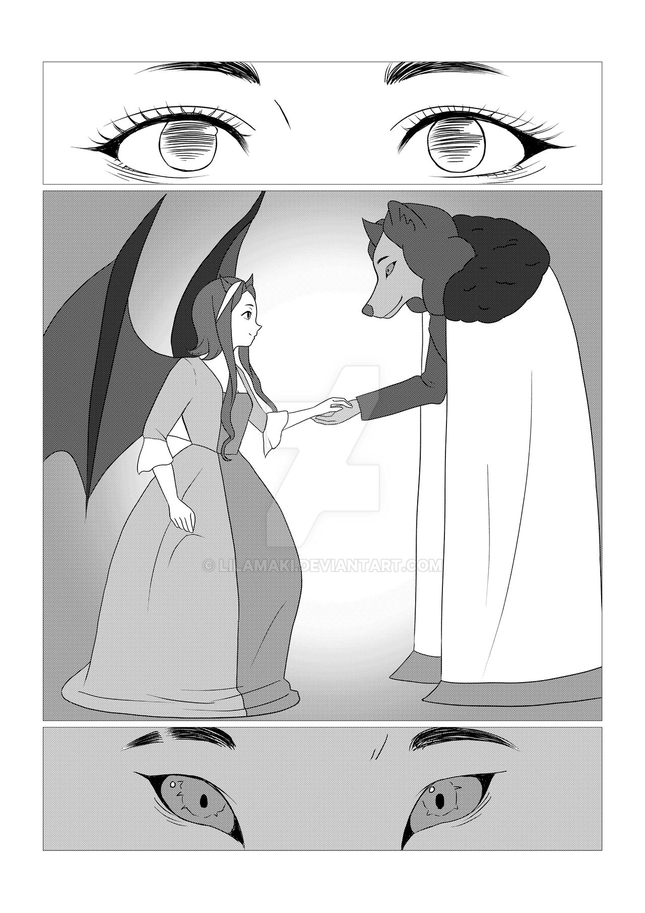 Bat Princess Arin and Werewolf Danny by lilamaki on DeviantArt