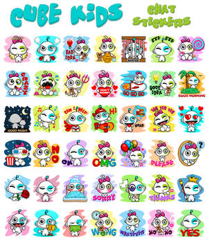 M9 Cube Kids - Chat Stickers