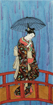 Geisha in the Rain.