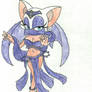 Rouge the Belly Dancer (colored by hand)