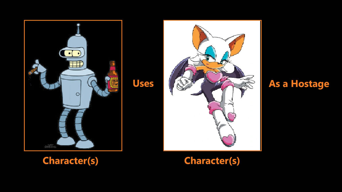 Fallnightwolf Rouge What if Bender holds Rouge hostage by FallNightWolf on DeviantArt