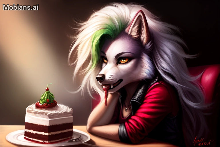Fallnightwolf Rouge Roxanne with red velvet by FallNightWolf on DeviantArt