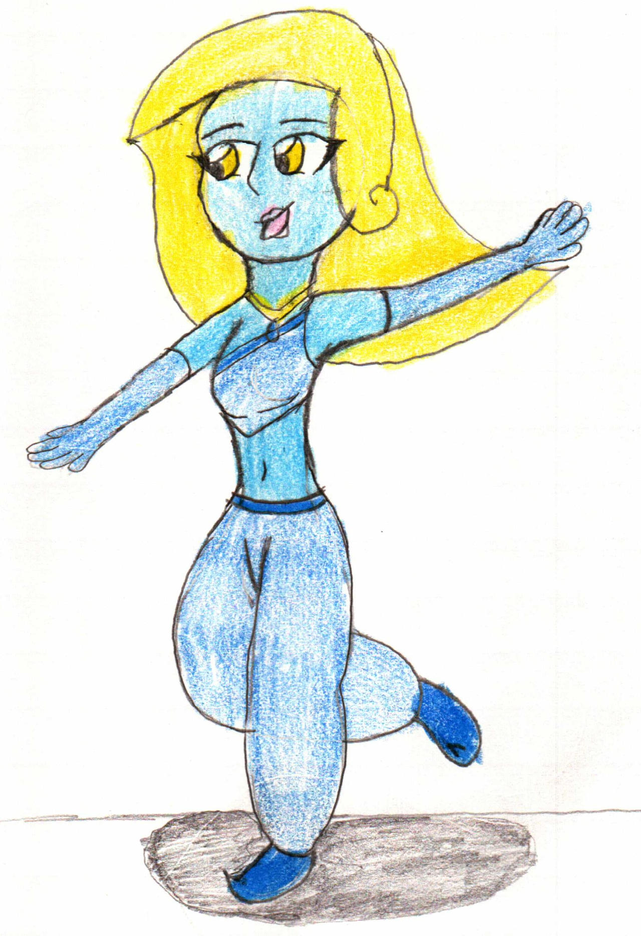 Shine as Jessica Fox (colored) by FallNightWolf on DeviantArt