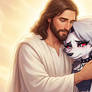 Jesus comforts Loona