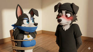 Sadie's Bondage flirt with Adam (3D)