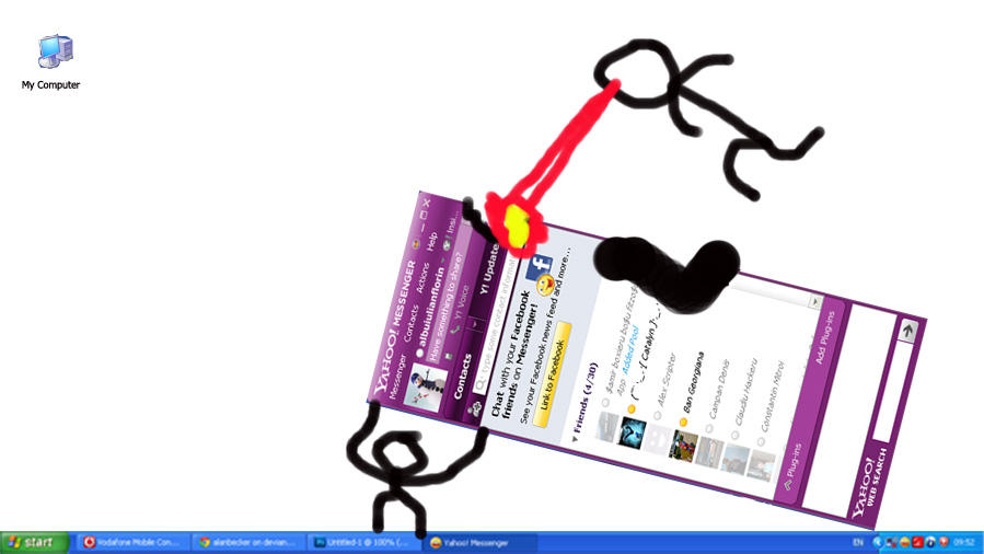 Stickman on Desktop 2 by AlexandruRo on DeviantArt