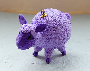 Christmas ornament figurine sheep animal totem by koshka741