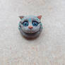 Cheshire cat head,brooch