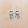 Owl earrings of polymer clay