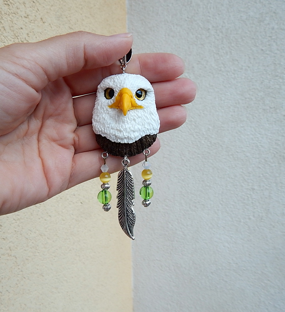 Bald eagle pendant